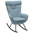 SCHAUKELSTUHL in Metall, Textil Blau, Grau - Blau/Schwarz, Design, Textil/Metall (76/109/77cm) - Carryhome SCHAUKELSTUHL in Metall, Textil Blau, Grau - Blau/Schwarz, Design, Textil/Metall (76/109/77cm) - Carryhome