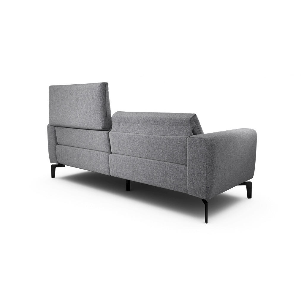 Thumbnail - Sensoo 2,5-Sitzer Cosy, Anthrazit, Textil, 220x86x86-94 cm, Stoffauswahl, Armteil links, rechts, Wohnzimmer, Sofas & Cou...