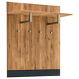 GARDEROBENPANEEL  in 88/106/33 cm  - Eichefarben/Anthrazit, MODERN, Glas/Holz (88/106/33cm) - Linea Natura
