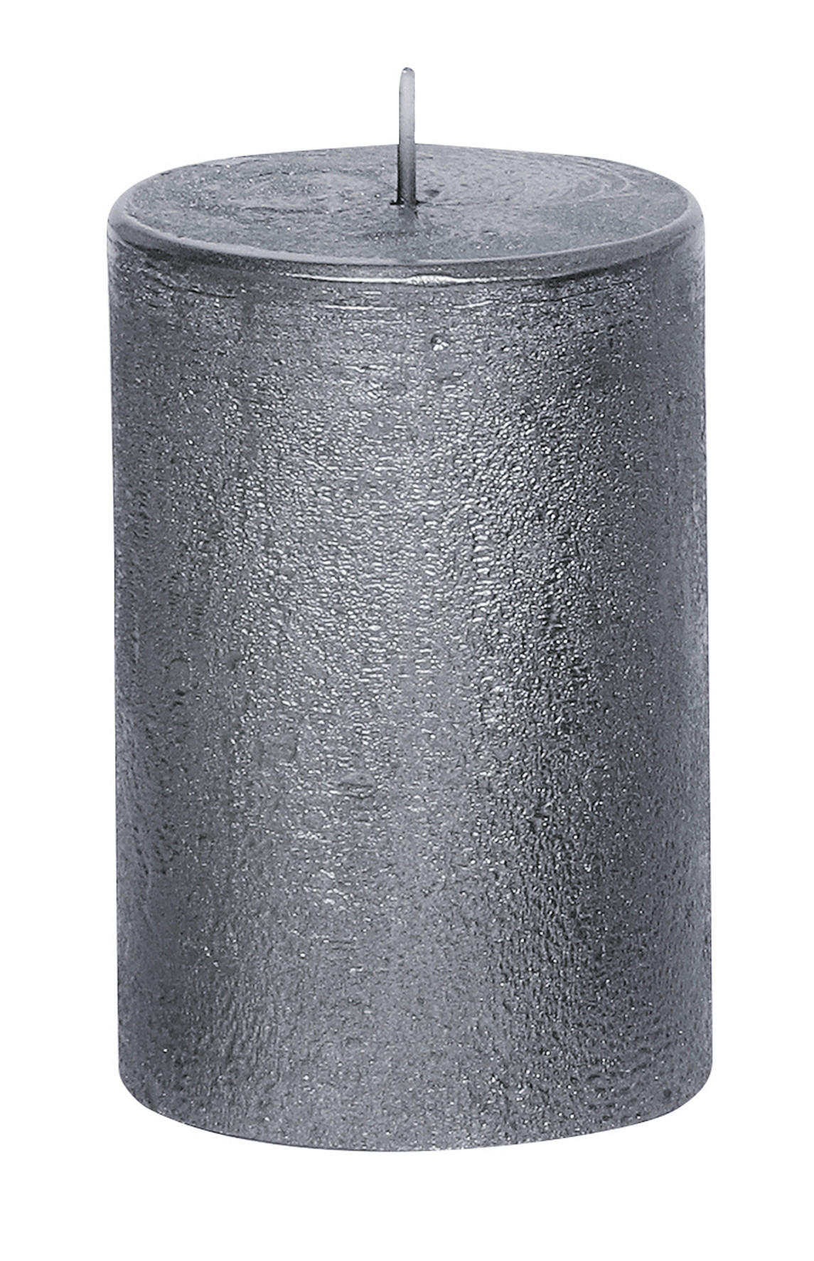 STUMPENKERZE 6,8/10 cm  - Grau, KONVENTIONELL (6,8/10cm)