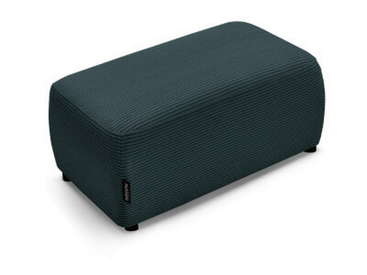 HOCKER ATILLA Cord Dunkelblau  - Schwarz/Dunkelblau, MODERN, Kunststoff/Textil (92/44/48cm)