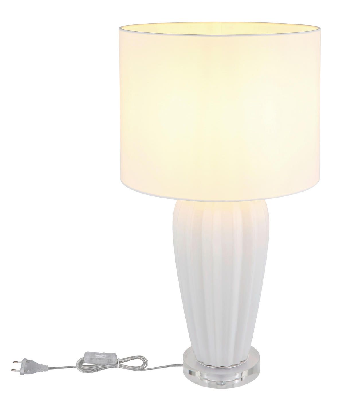 NAMIZNA SVETILKA        35/59 cm       - barve kroma/bela, Konvencionalno, kovina/tekstil (35/59cm) - Globo