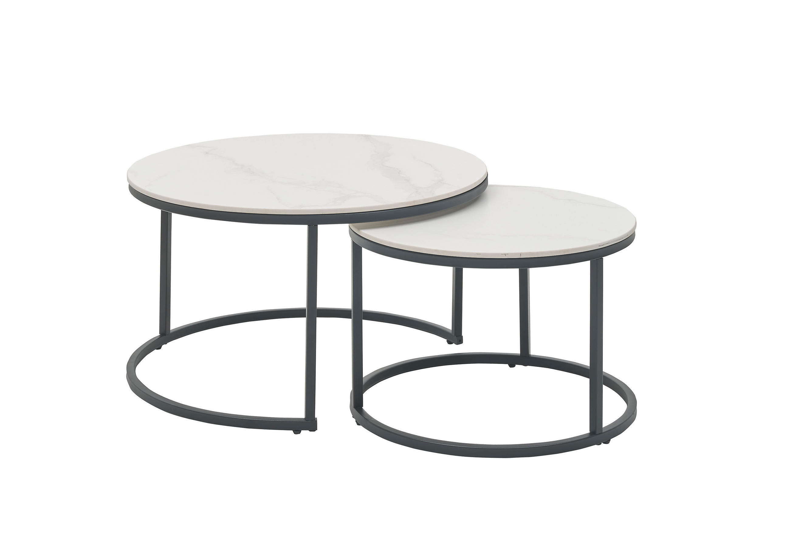 KLUB STOČIĆ  crna, bela  - bela/crna, Moderno, metal/keramika (80/42cm) - Hom`in