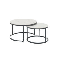 KLUB STOČIĆ  crna, bela  - bela/crna, Moderno, metal/keramika (80/42cm) - Hom`in