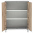 MIDISCHRANK 77,5/103,5/33,5 cm - Eichefarben/Silberfarben, Design, Holzwerkstoff/Metall (77,5/103,5/33,5cm) - Stylife MIDISCHRANK 77,5/103,5/33,5 cm - Eichefarben/Silberfarben, Design, Holzwerkstoff/Metall (77,5/103,5/33,5cm) - Stylife