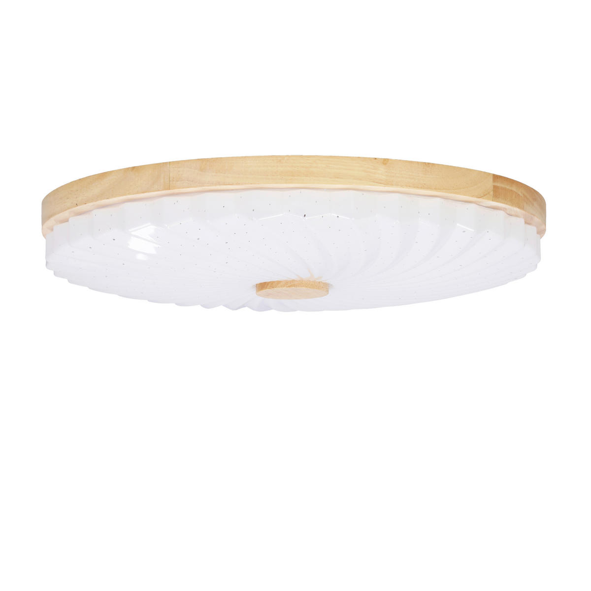 LED-DECKENLEUCHTE 38/38/6.5 cm   - Eichefarben/Weiß, Natur, Kunststoff/Metall (38/38/6.5cm)