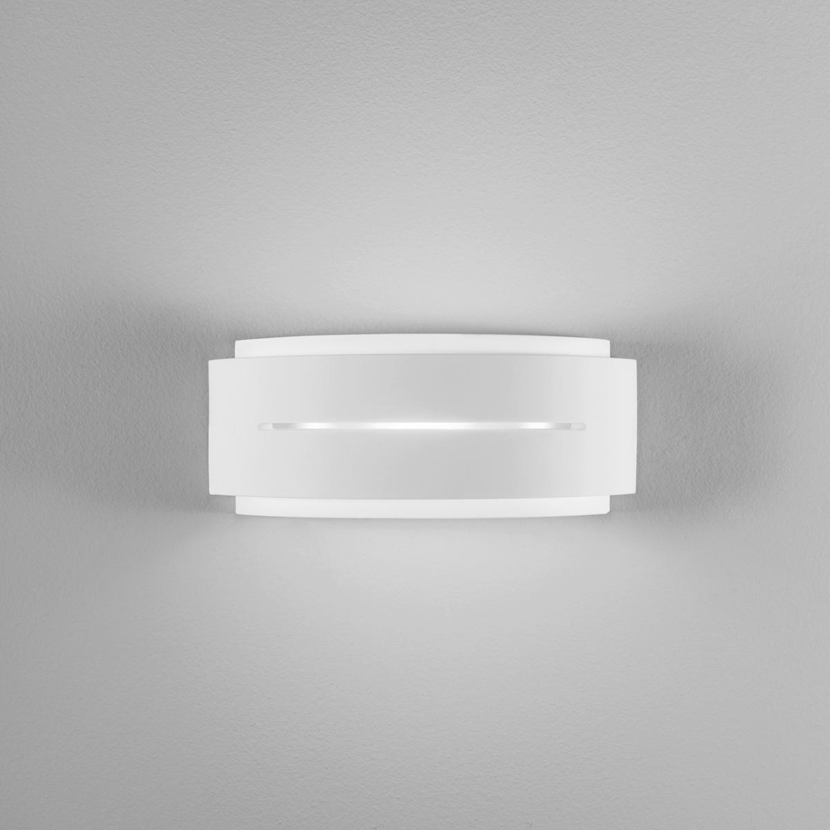 WANDLEUCHTE 32/13/12 cm   - Weiß, Design, Glas/Keramik (32/13/12cm)