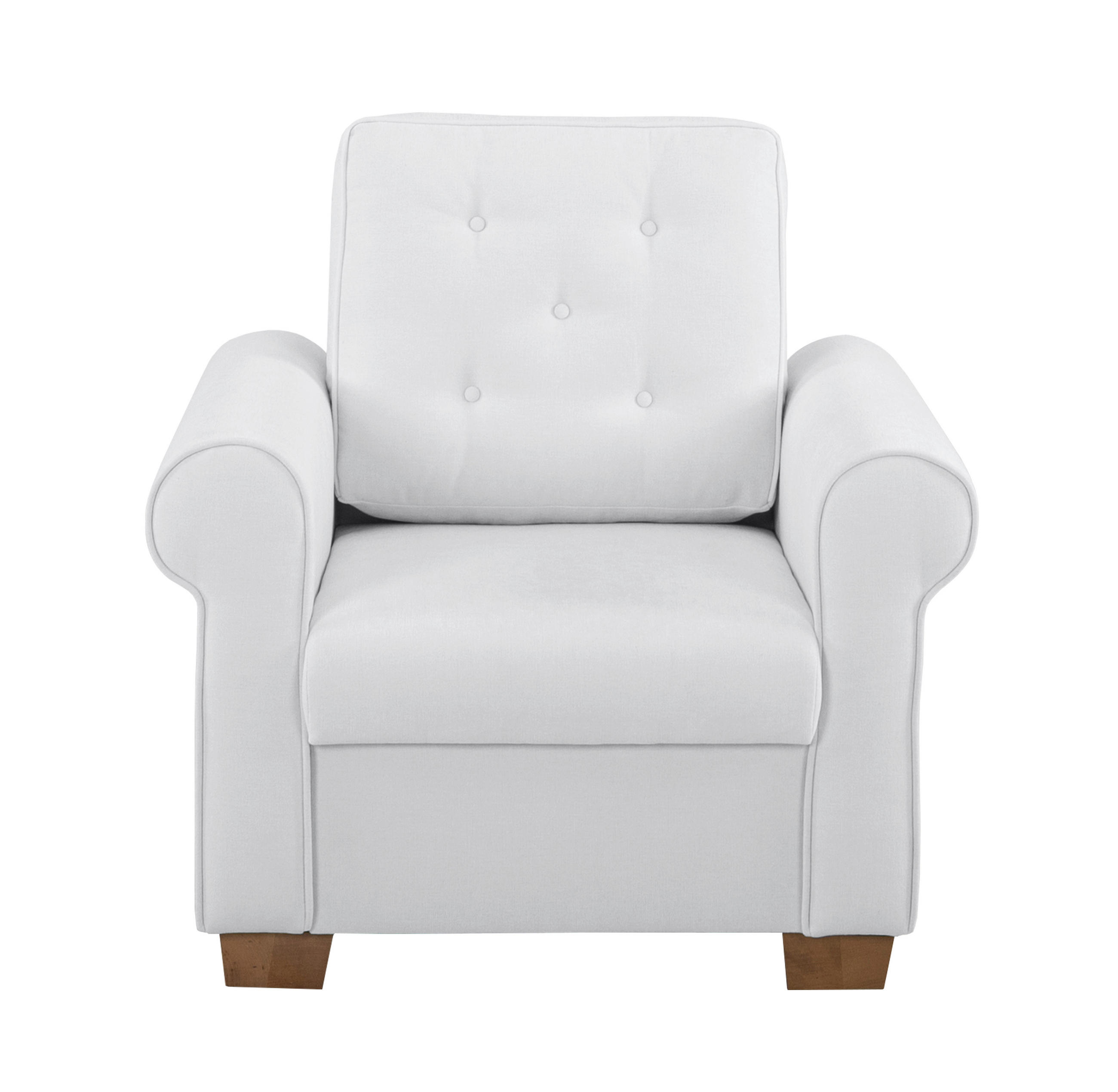 SESSEL in Creme - Buchefarben/Creme, Design, Holz/Textil (93/89/82cm) - MID.YOU