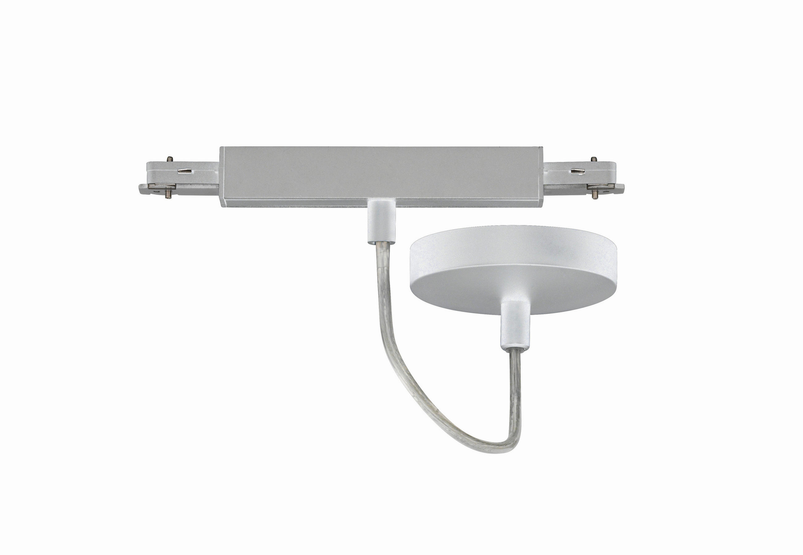 SCHIENENSYSTEM-EINSPEISER - Nickelfarben, Basics, Metall (10/13/10/2,2/6/2,2cm) - Fischer & Honsel