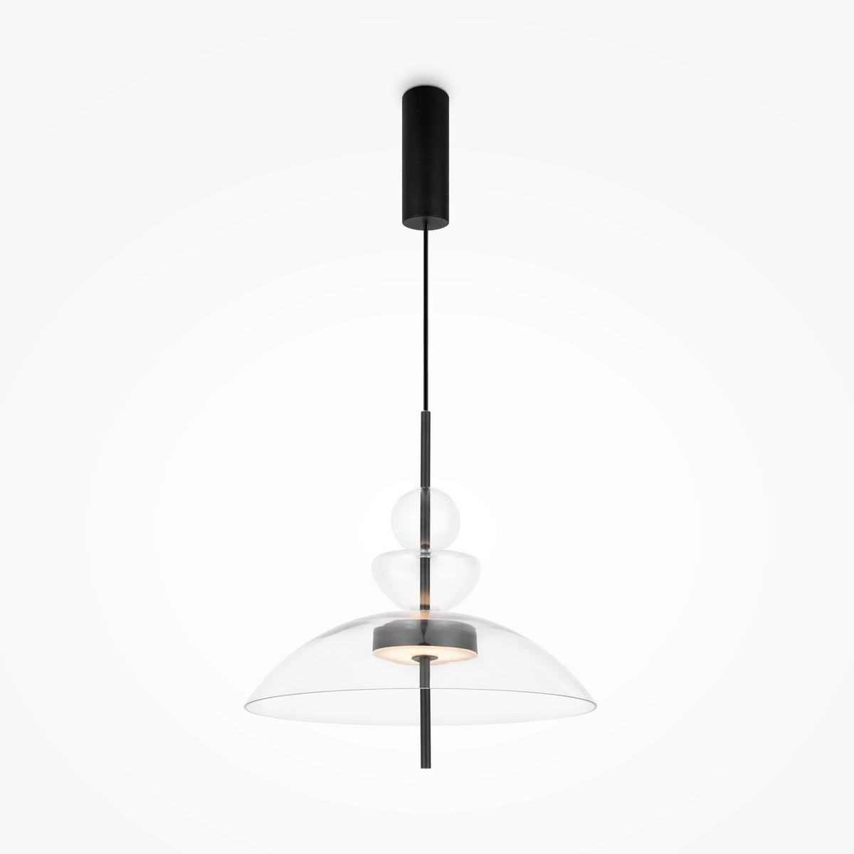PENDELLEUCHTE Bangkok 40/358 cm  - Schwarz, Design, Metall (40/358cm) - MAYTONI