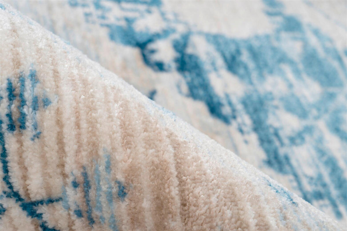 VINTAGE KOBEREC, 160/230 cm modrá, krémová - modrá/krémová, Basics, textil (160/230cm) - Kayoom