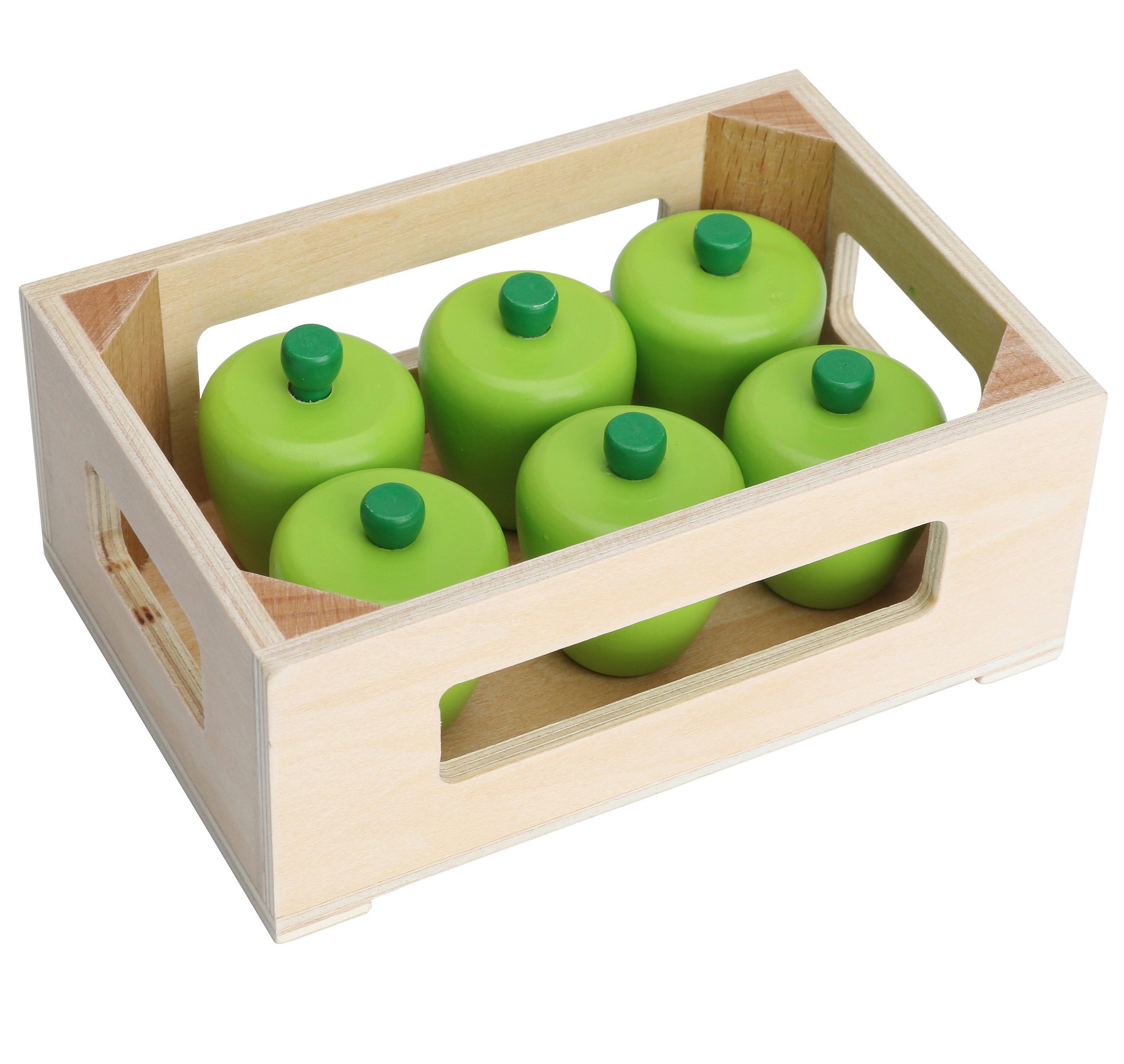 KAUFLADENZUBEHÖR Äpfel  - Grün, Basics, Holz (13,4/5/9cm) - My Baby Lou