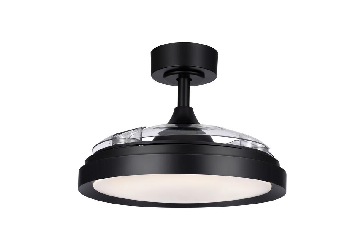 DECKENVENTILATOR - Transparent/Schwarz, Basics, Kunststoff/Metall (91/32,1cm) - Mican