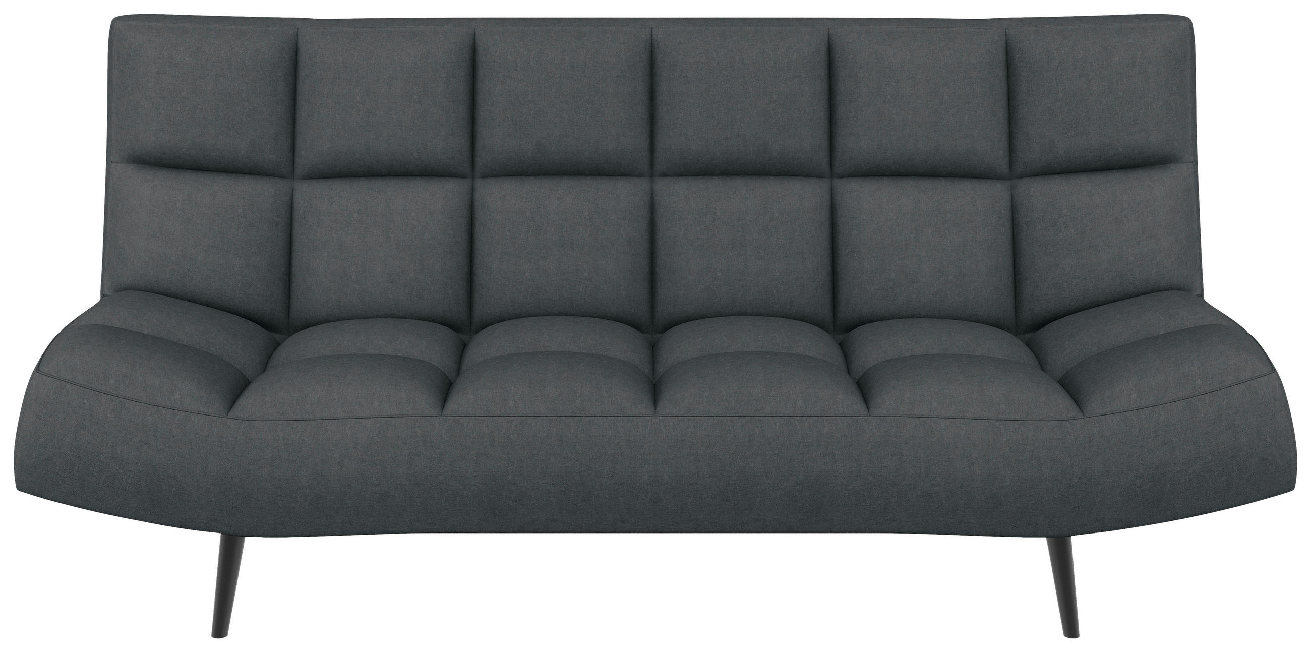 SCHLAFSOFA  in Mikrofaser Grau  - Schwarz/Grau, KONVENTIONELL, Holz/Textil (197/85/92cm) - Carryhome