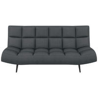 SCHLAFSOFA  in Mikrofaser Grau  - Schwarz/Grau, KONVENTIONELL, Holz/Textil (197/85/92cm) - Carryhome