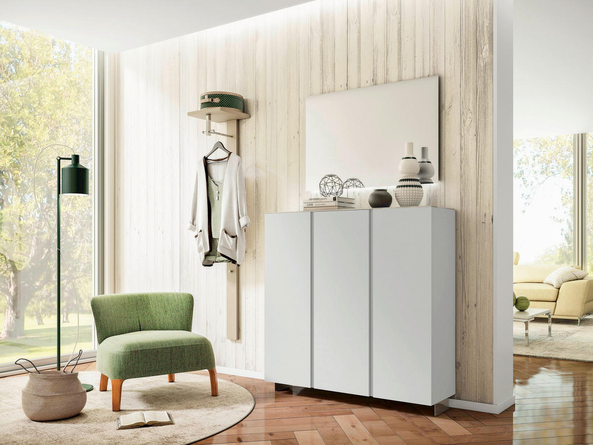 GARDEROBENPANEEL  in 33/167/31 cm  - Weiss, Design, Holzwerkstoff (33/167/31cm) - Moderano