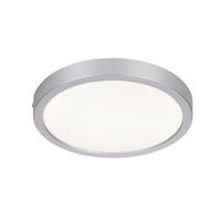 KOUPELNOVÉ STROPNÍ LED SVĚTLO, 27,5/3,1 cm  - barvy niklu, Basics, plast (27,5/3,1cm) - Celina