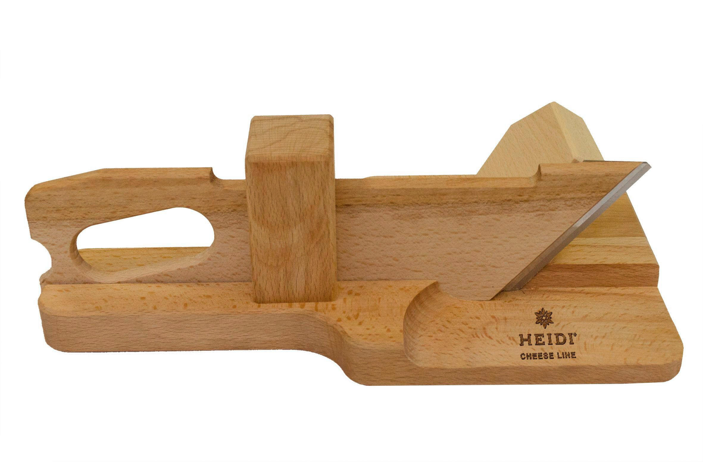 FLEISCHMESSER Heidi Cheese Line: Rapido  - Edelstahlfarben/Buchefarben, Basics, Holz/Metall (31,50/18,00/12,00cm) - Heidi Cheese Line