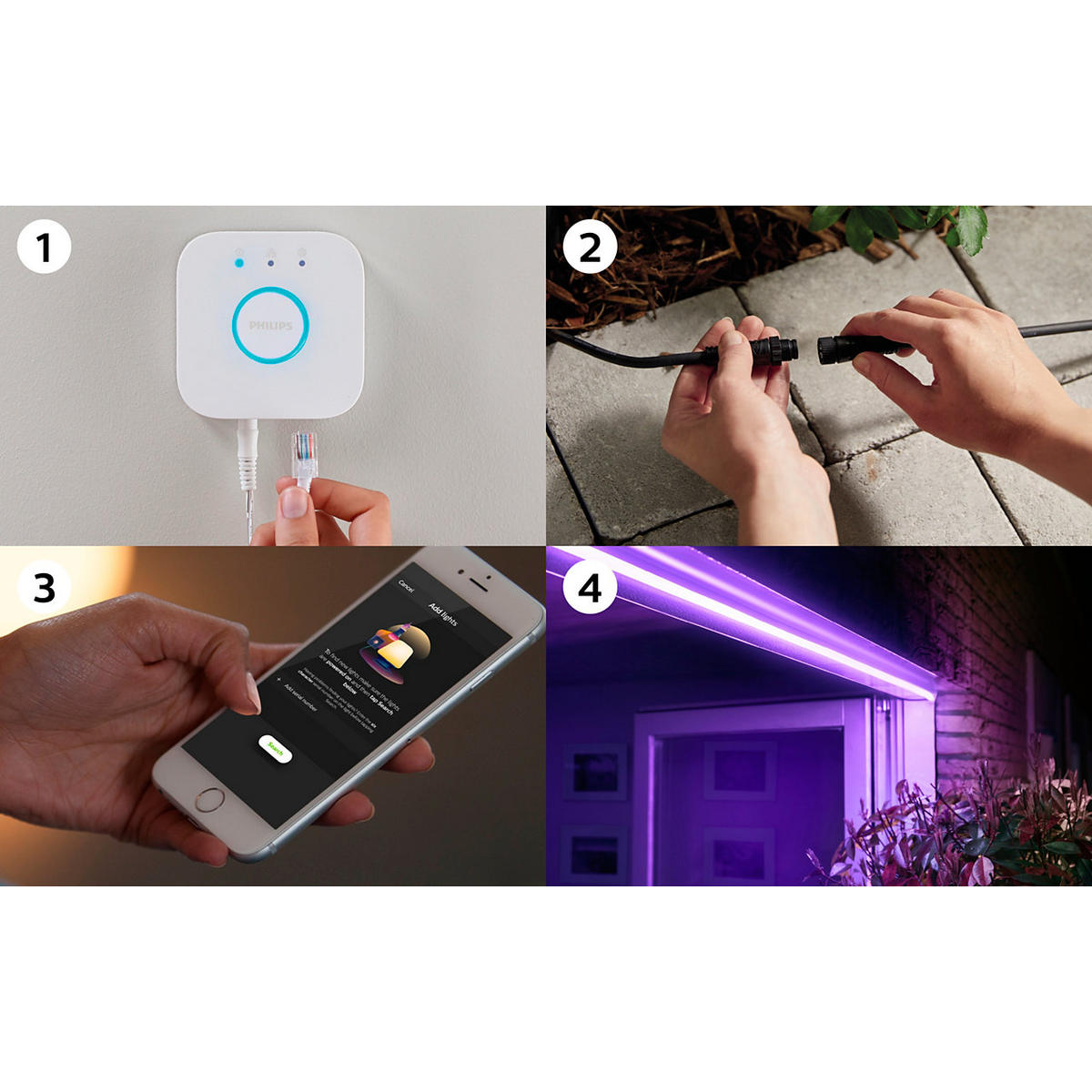 LED-STRIP Hue 199 cm   - Transparent, Design, Kunststoff (199cm) - Philips HUE