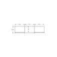 SCHWEBETÜRENSCHRANK 280/222/68 cm 3-türig Hellgrau  - Chromfarben/Hellgrau, Design, Glas/Holzwerkstoff (280/222/68cm) - Moderano