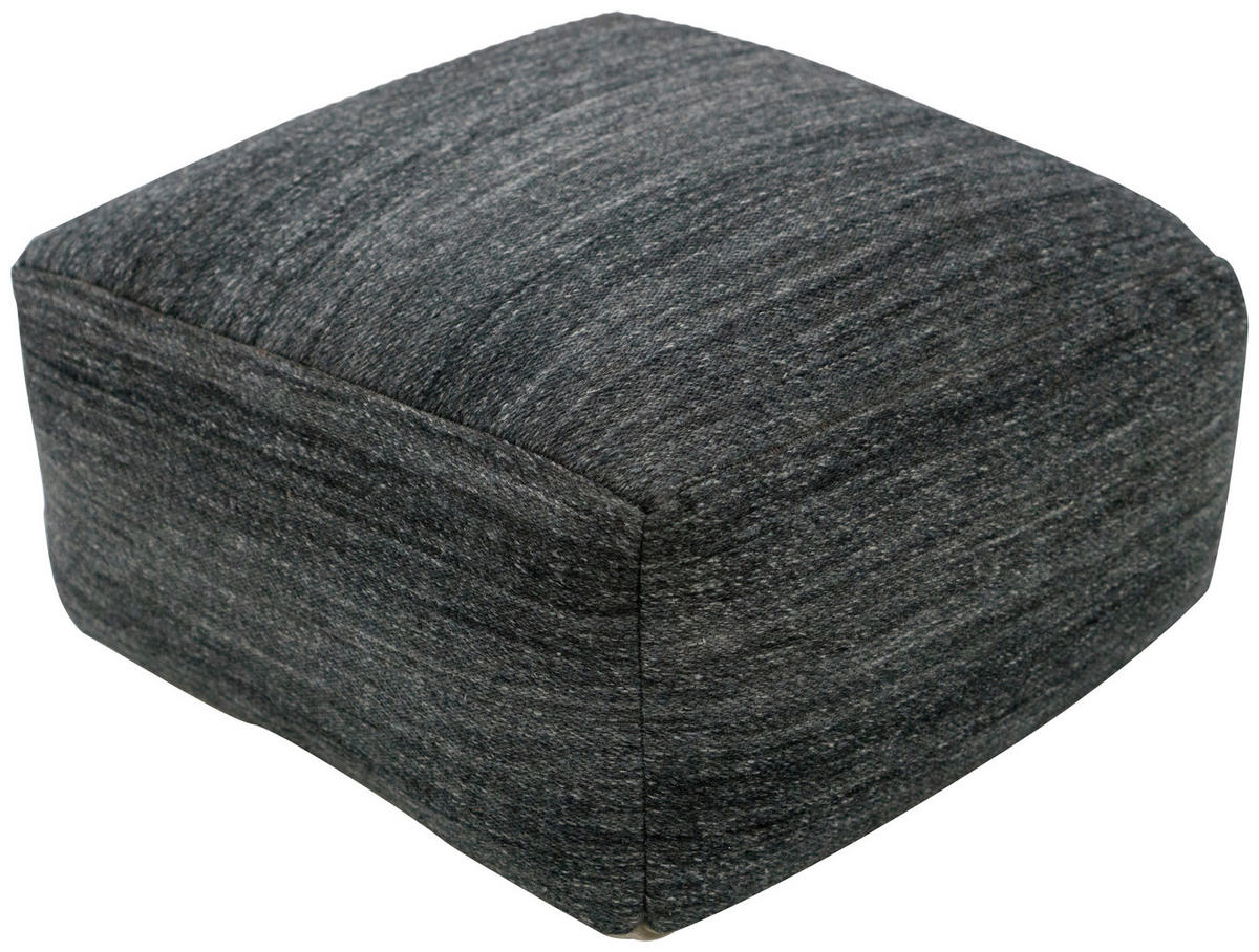 POUF in Anthrazit Textil  - Anthrazit, Design, Textil (45/46/45cm) - Kayoom