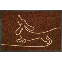 FUßMATTE 40/60 cm Daydreamer  - Braun, Trend, Kunststoff/Textil (40/60cm) - wash+dry