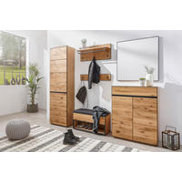 GARDEROBENSCHRANK  in 60/200/38 cm  - Eichefarben/Anthrazit, Natur, Holz/Holzwerkstoff (60/200/38cm) - Linea Natura