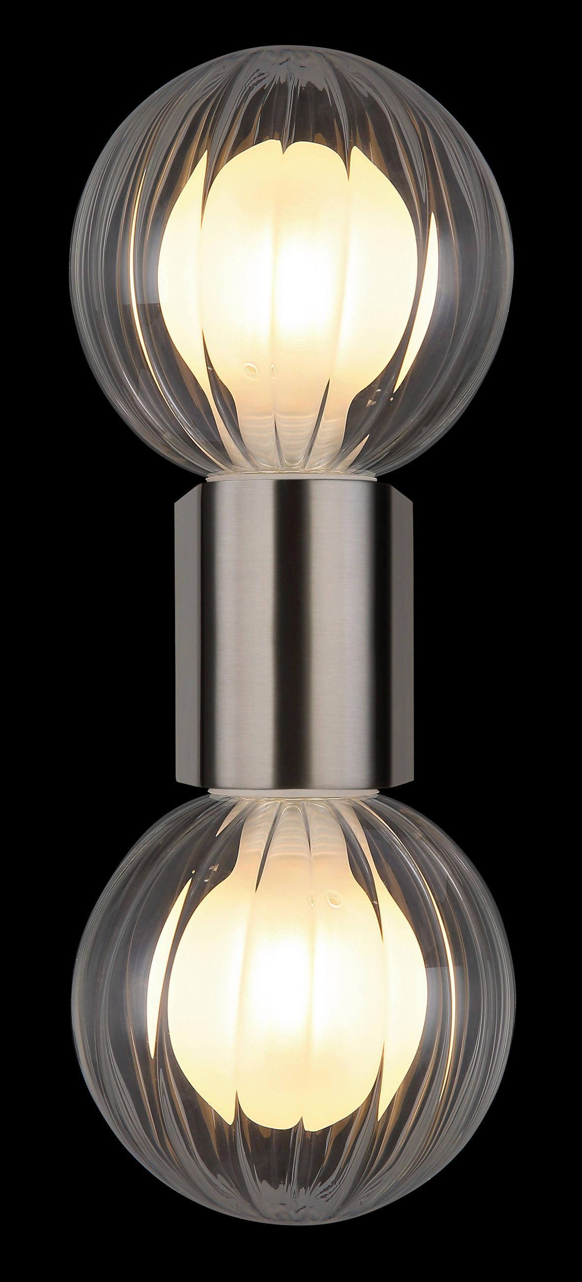 VÄGGLAMPA FÖR BADRUM 10/12/26,5 cm   - klar, Klassisk, metall/glas (10/12/26,5cm) - Globo