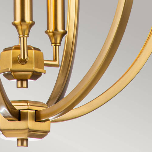 VISEČA SVETILKA  Elstead Corinne      43.2/67.9 cm      E14 - barve medenine, Konvencionalno, kovina (43.2/67.9cm) - Elstead Lighting
