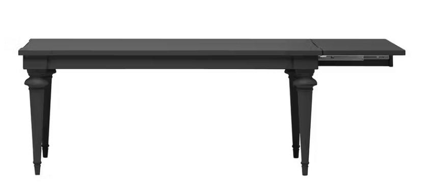 ESSTISCH Schwarz rechteckig  ausziehbar  - Schwarz, LIFESTYLE, Holz (182-232/76/90cm) - Livetastic