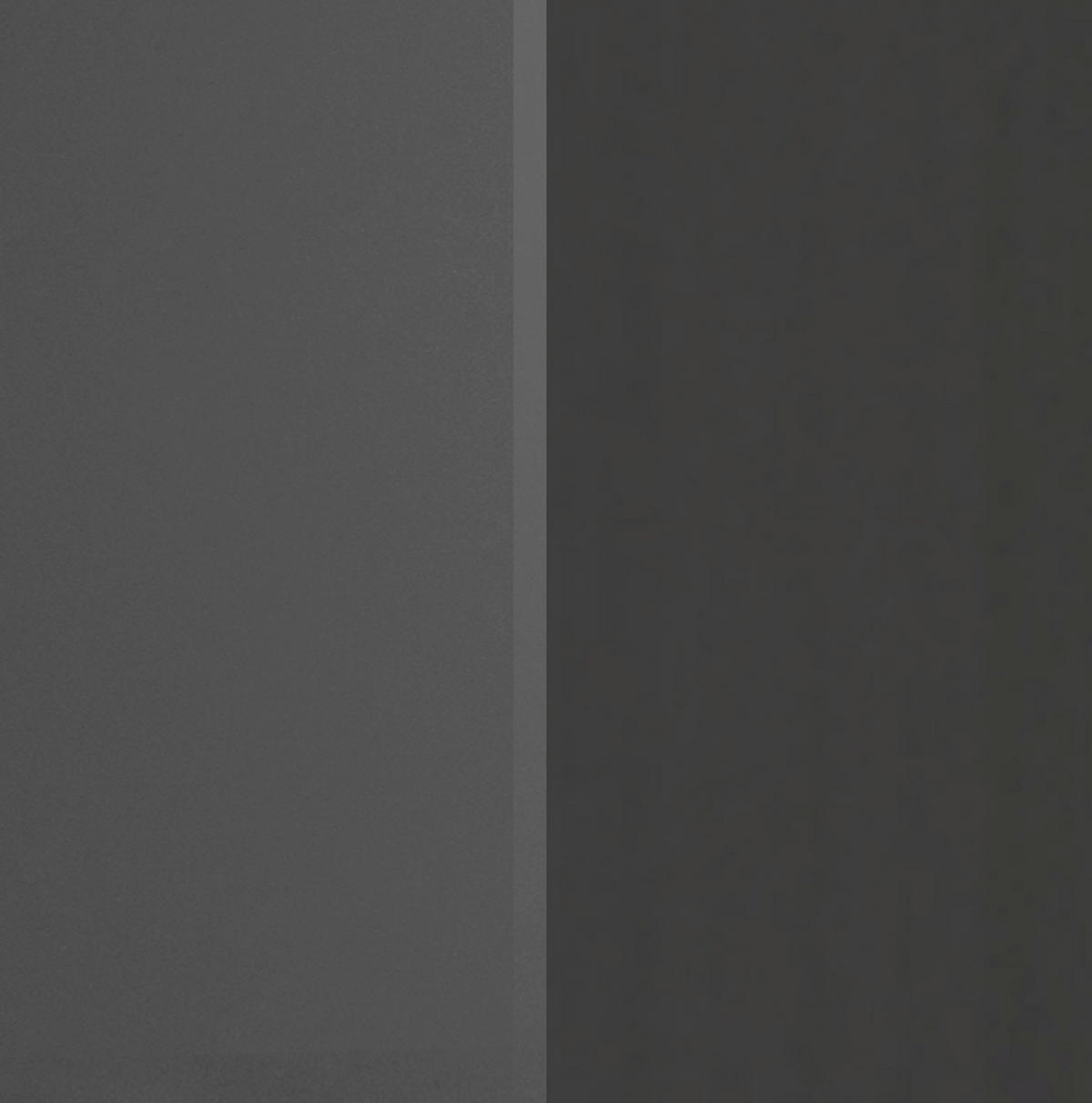 KÜCHENBLOCK 320 cm   in Graphitfarben  - Silberfarben/Graphitfarben, MODERN, Holzwerkstoff/Metall (320cm) - Held