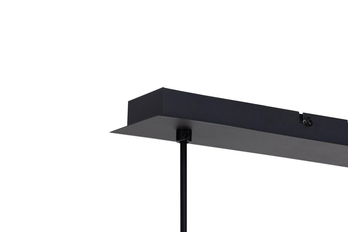 LAMPĂ SUSPENDATĂ 64/12/120 cm  - negru, Trend, sticlă/metal (64/12/120cm) - Novel