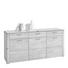 SIDEBOARD Kernbuche furniert, massiv geölt Buchefarben - Buchefarben/Alufarben, Design, Holz/Holzwerkstoff (179/86/43cm) - Cantus