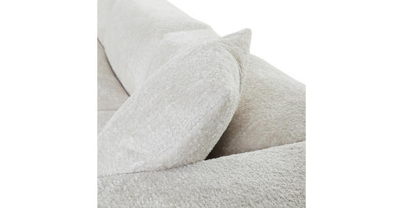 ECKSOFA in Chenille Creme  239/317 cm  - Creme/Schwarz, MODERN, Kunststoff/Textil (239/317cm) - Carryhome