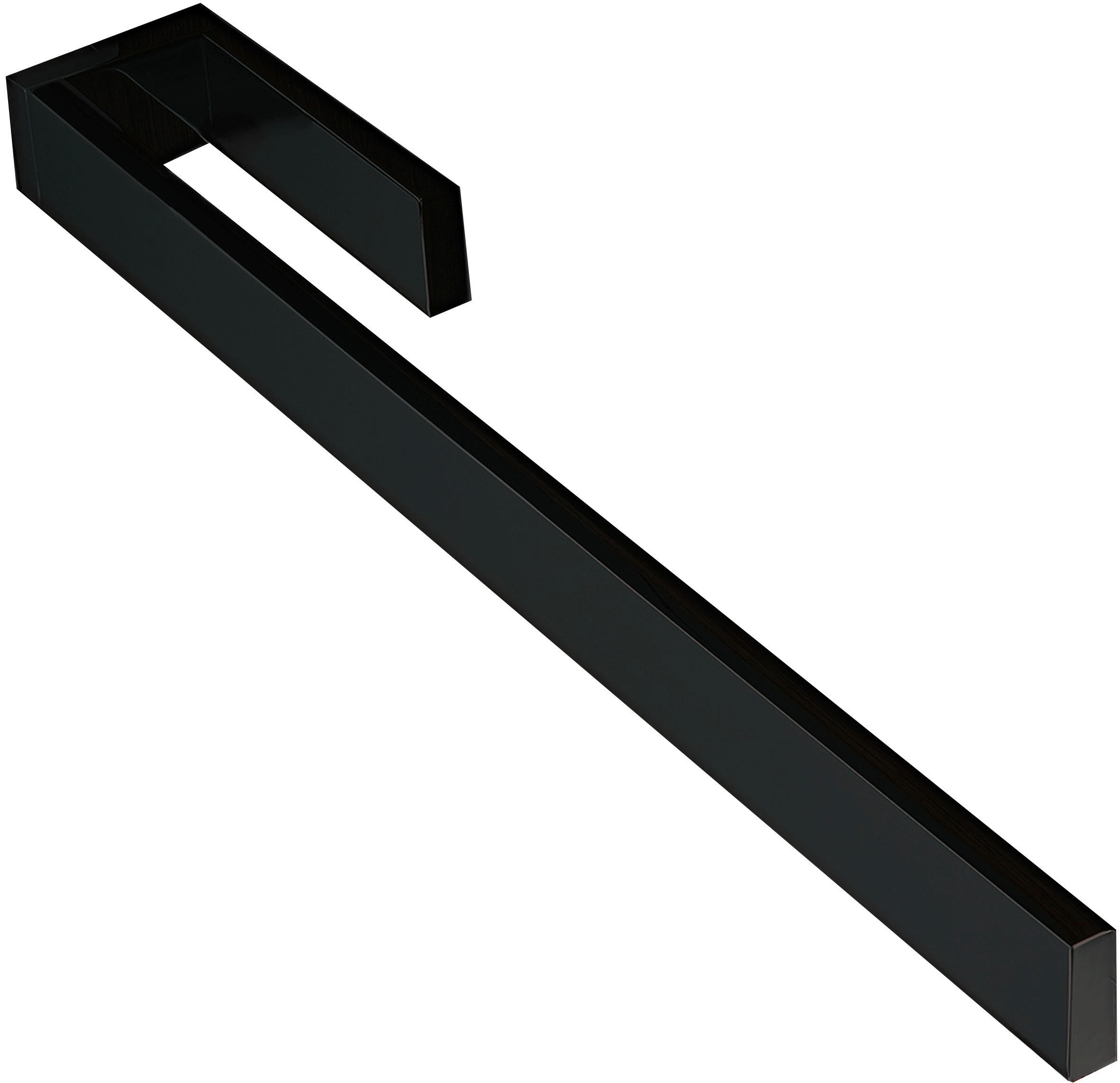 HANDTUCHHALTER Schwarz  - Schwarz, MODERN, Metall (5,5/3/39cm) - Novel