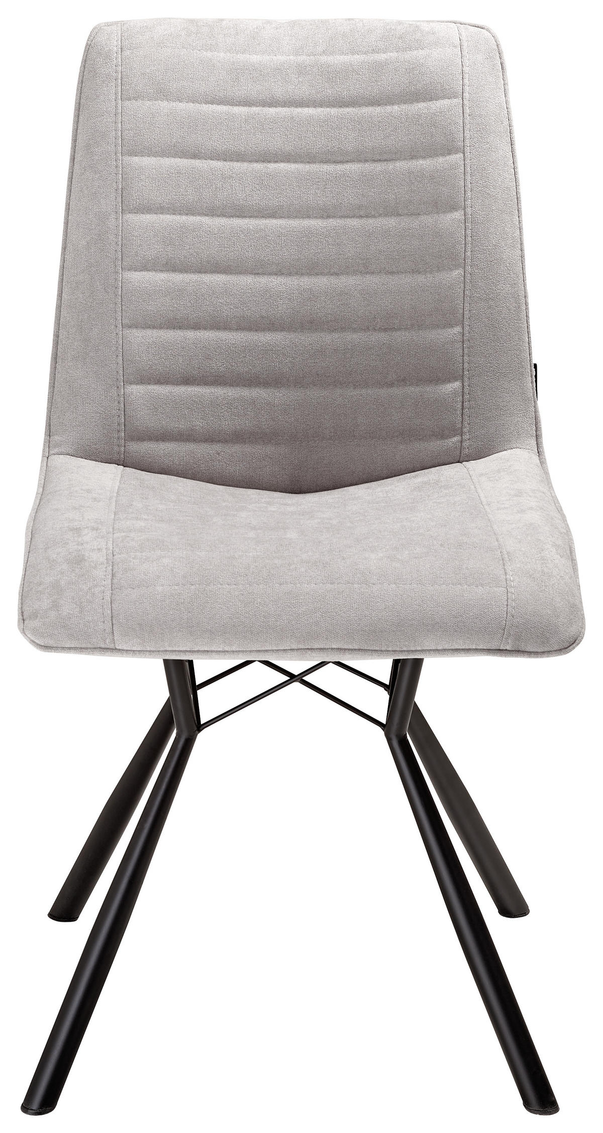 ŽIDLE, černá, světle šedá - černá/světle šedá, Design, kov/textil (48/87/62,5cm) - Xora