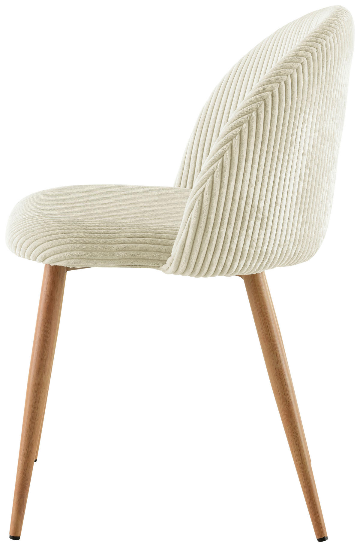 STUHL  in Eisen Cord Holz, Metall, Textil  - Eichefarben/Beige, LIFESTYLE, Holz/Textil (51/78/52cm) - Livetastic