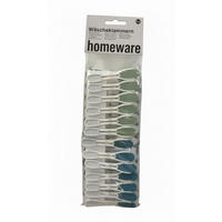 WÄSCHEKLAMMERN 9/2/4 cm  - Hellrosa/Hellblau, Basics, Kunststoff (9/2/4cm) - Homeware