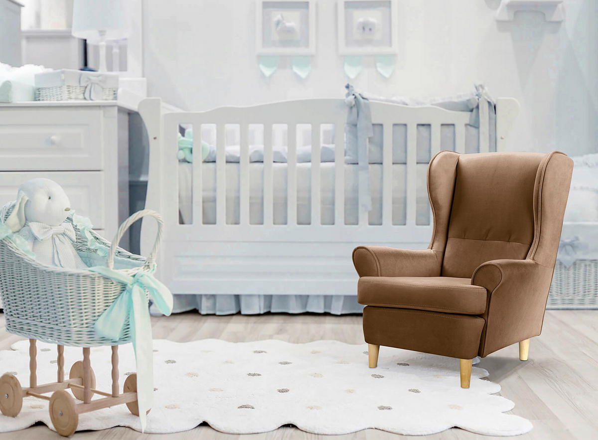 KINDERSESSEL Scandi Mini  - Dunkelbraun, Design, Textil (60/74/69cm) - Livetastic