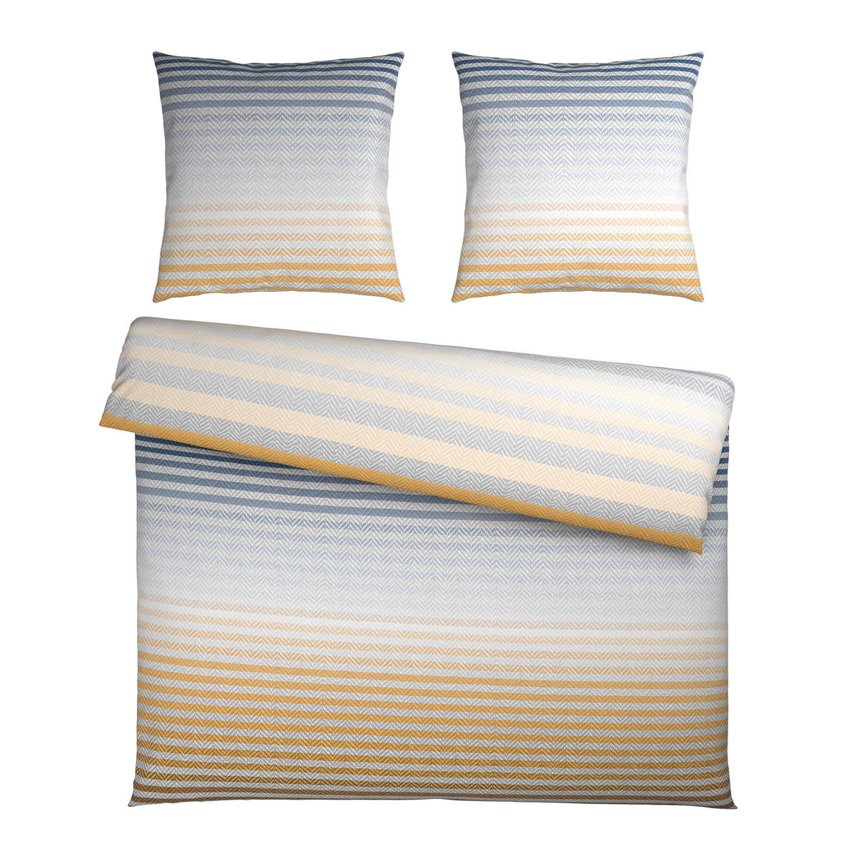 BETTWÄSCHE Flanell 200/200 cm  - Blau/Grün, Textil (200/200cm) - Novel