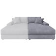 BIGSOFA Cord Dunkelgrau  - Dunkelgrau/Schwarz, MODERN, Kunststoff/Textil (117/93/190cm) - Carryhome