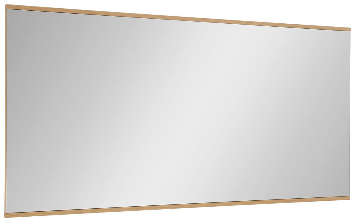 WANDSPIEGEL 123/61/2,5 cm    in rechteckig  - Eiche Bianco, Design, Glas/Holz (123/61/2,5cm) - Dieter Knoll