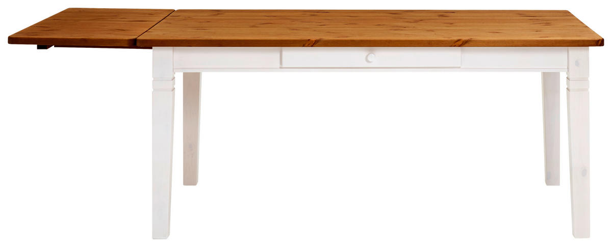 ESSTISCH in Holz 180/90/78 cm  - Bernsteinfarben/Weiß, ROMANTIK / LANDHAUS, Holz (180/90/78cm) - Boxxx