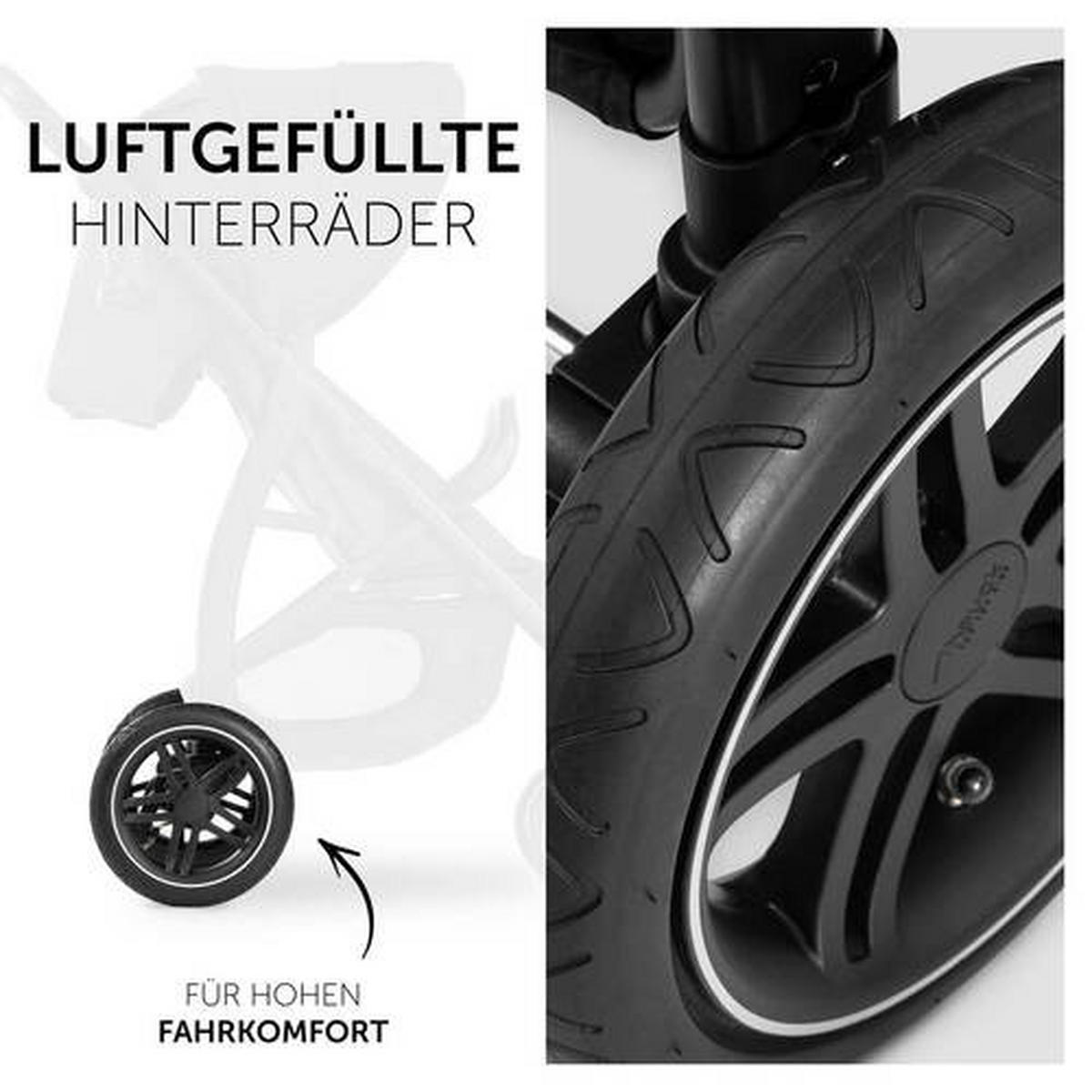 BUGGY RAPID 4D AIR  - Schwarz, Basics, Textil/Metall (92/57/110cm) - Hauck