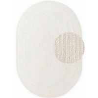 JUTETEPPICH 160/230 cm Jute Braided Weiß  - Weiß, Basics, Textil (160/230cm) - Hanse Home
