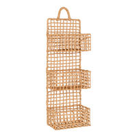 WANDREGAL Hellbraun  - Hellbraun, Design, Papier/Metall (25/70/15cm)