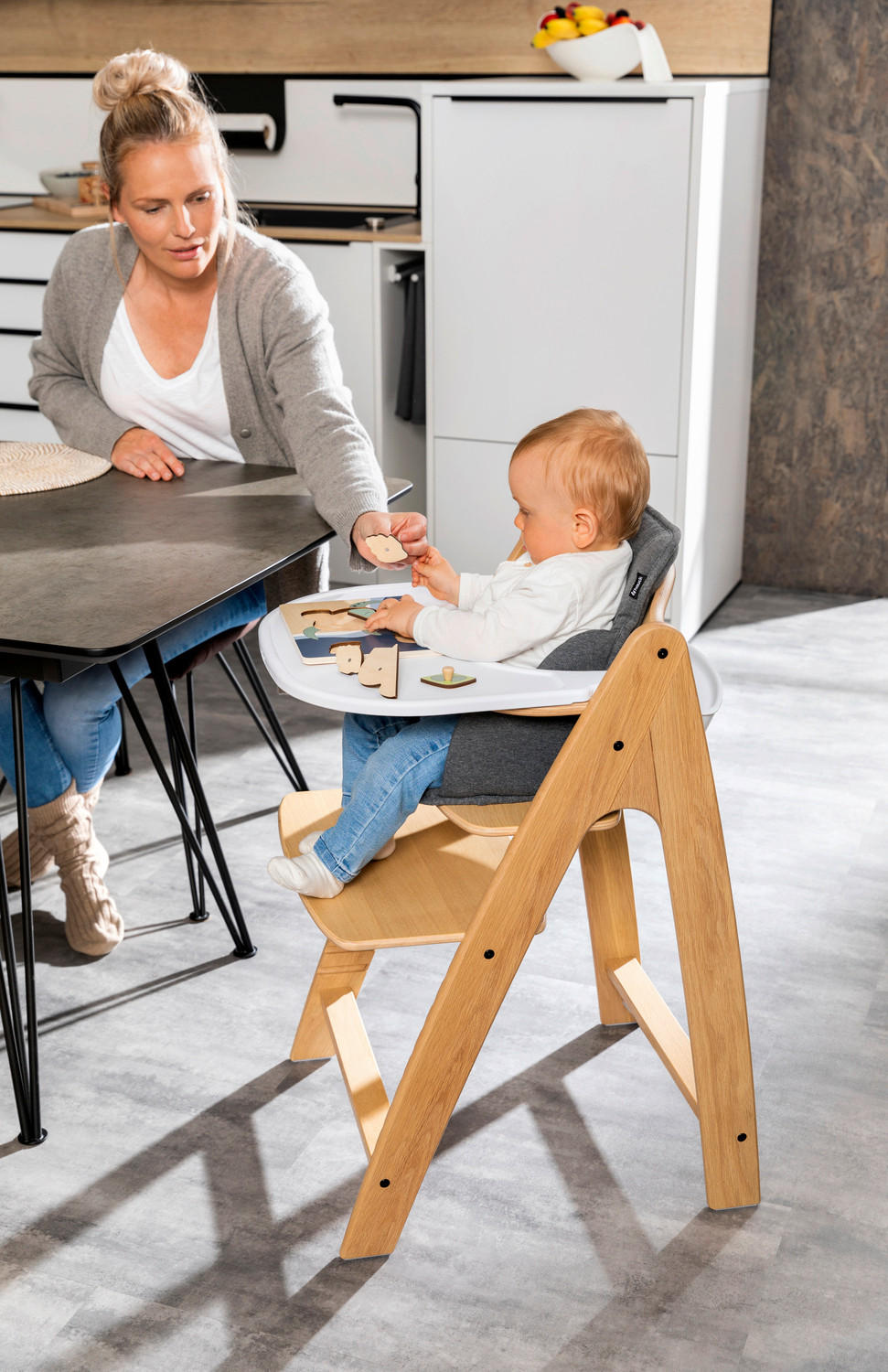 ESS- UND SPIELBRETT Arketa  - Weiß, Basics, Kunststoff (46/4/49cm) - Hauck