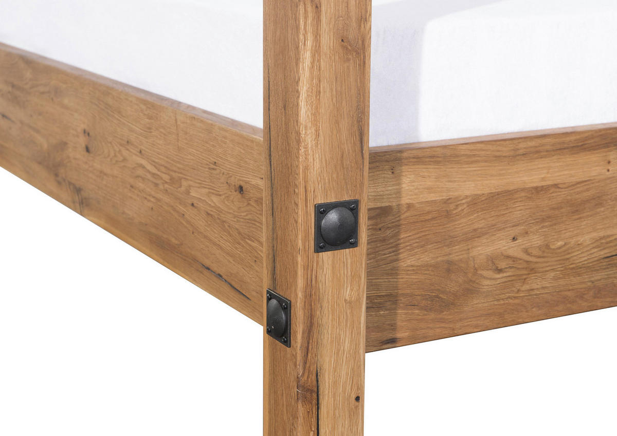 HIMMELBETT 140/200 cm  in Mooreichefarben  - Mooreichefarben, MODERN, Holz (140/200cm) - Livetastic