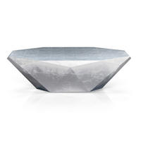 COUCHTISCH in Metall 103/103/40 cm  - Alufarben, Design, Metall (103/103/40cm) - Bretz