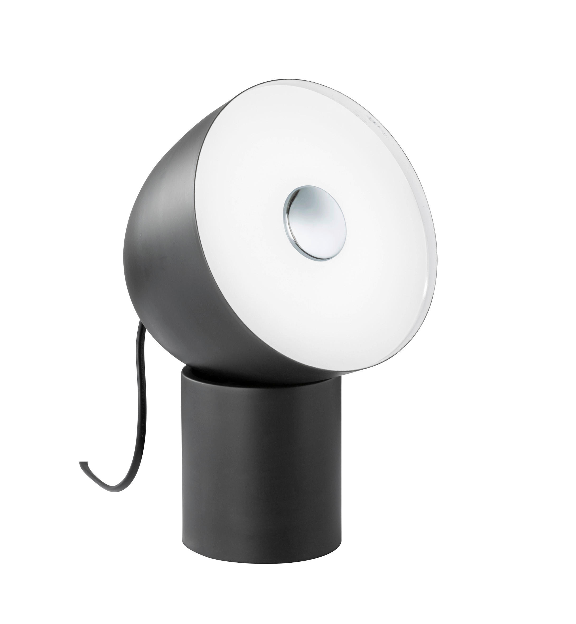 LED-TISCHLEUCHTE 16,5/15/25 cm   - Schwarz/Weiß, Basics, Kunststoff (16,5/15/25cm) - Globo